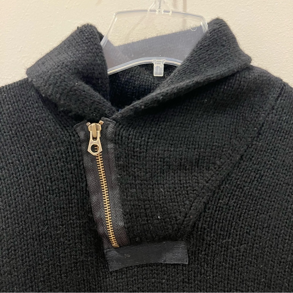 Polo Ralph Lauren Sweater Men Large Lambswool Zip Collar Old Money Heritage Prep